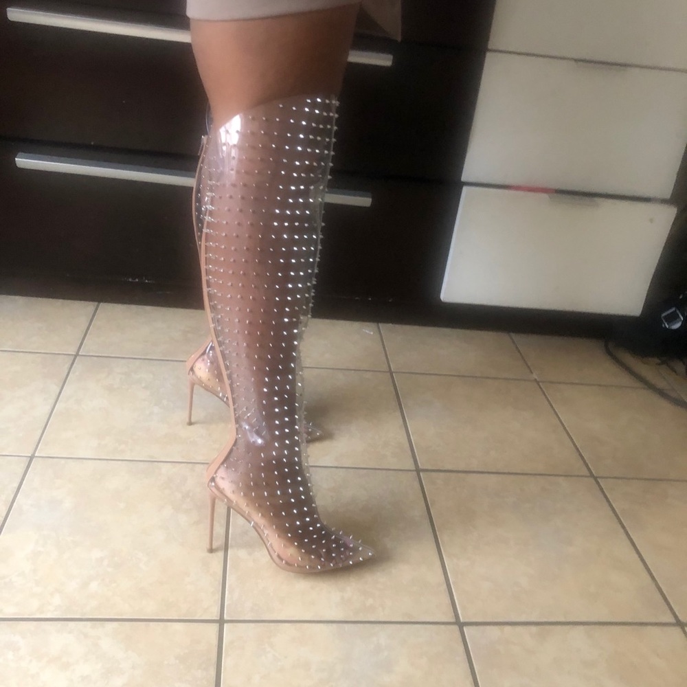 Steve Madden Vava-S Clear Boots - Picture 11 of 13